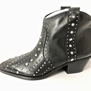 NIB SAM EDELMAN BRIAN STUDDED WESTERN BOOTIES